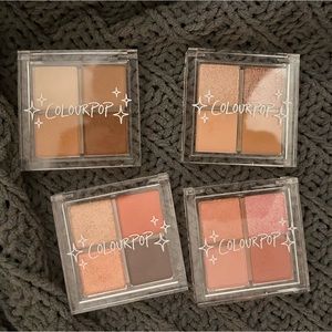 Colourpop Quads: Free To Be, Cream Soda, Triple Scoop, Peace Love Libra